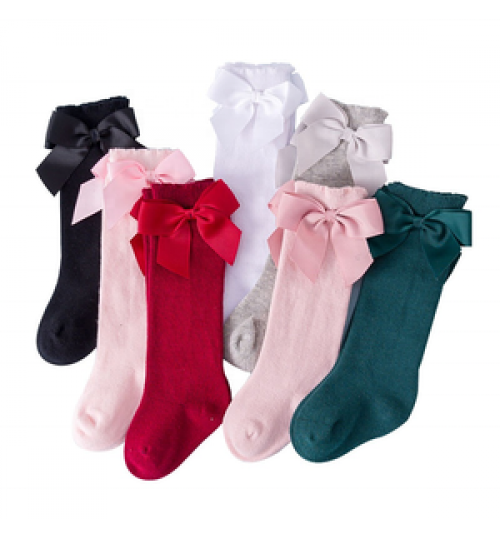 Fashion young children socks kids stocking toddler girls knee socks winter indoor young girls tube socks