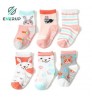 Enerup Girls Crew Cartoon Sock Cotton Soft Keep Warm Toddler Socks Cute Anti Slip Breathable Comfortable Wholesale Socks