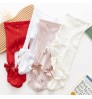 Spain Style Girls Stockings Hollow Bow Tights for Kids Fishnet Clothing Toddler Pantyhose Spring Summer Thin Ballet Baby Bottom