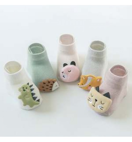 Cmax New Baby Non-slip Floor Socks Cartoon Doll Newborn Toddler Socks