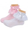 High quality toddler lace socks/white little girl lace socks/cartoon toddler socks
