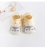 Toddler Cotton Breathable Absorb-Sweat Anti-Slip Floor Glue-Dispensing Baby No Show Socks Shoe