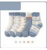wholesale girls flower pattern warm socks toddler baby lovely cotton socks