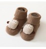 HZM-60179 Toddler Kids Non Slip Newborn Anti Slip Baby Girl Knitted Socks Rubber Soles Floor Socks With Grips