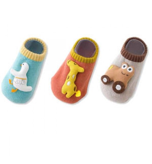 Very lovely Cartoon puppet antiskid socks for babies