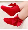 Breathable children Toddlers Bowknot Dress Socks Baby Girls Lace Ruffle Cute Socks