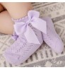 Breathable children Toddlers Bowknot Dress Socks Baby Girls Lace Ruffle Cute Socks
