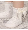 Breathable children Toddlers Bowknot Dress Socks Baby Girls Lace Ruffle Cute Socks