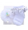 Newborn Baby Socks Lovely Lace Hair Bows Hairband Headband Stylish Cute Girl Toddler Socks and Hairband