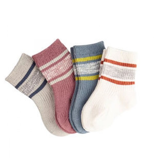 Custom logo anti slip walking organic cotton infant toddler baby socks newborn children kids socks grip baby socks for girl boy