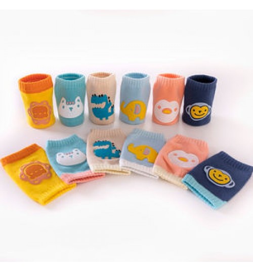 New Arrival Cartoon Knitting Toddler Cotton Socks Kids Knee Pads Baby Knitted Leg Warmers