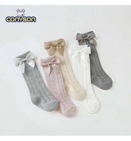 Conyson Fashion Summer New kids Summer Children Socks Thin Mesh Middle Hose Girl Socks Princess Baby Socks