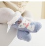 Super thick children's baby Christmas socks lamb coral velvet children's floor socks plus velvet baby socks non-slip