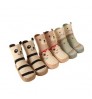Spring Organic Cotton Breathable Absorb-Sweat Cute Cartoon Toddle Baby Crew Socks Shoe