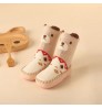 Spring Organic Cotton Breathable Absorb-Sweat Cute Cartoon Toddle Baby Crew Socks Shoe