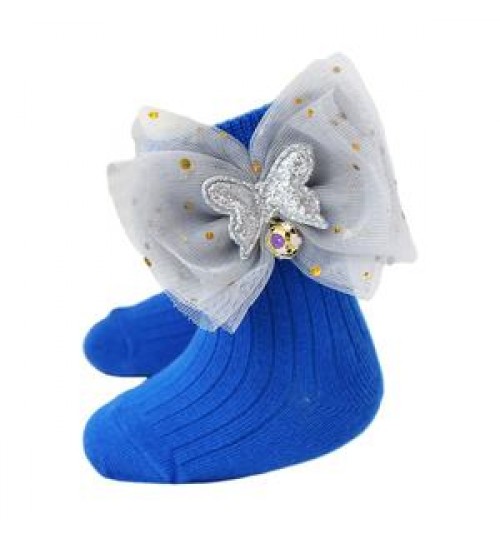 Baby Girls fancy Socks Bow Butterfly ankle Stockings Infants Toddlers Ruffled smart Sock teen School personalised bow socks