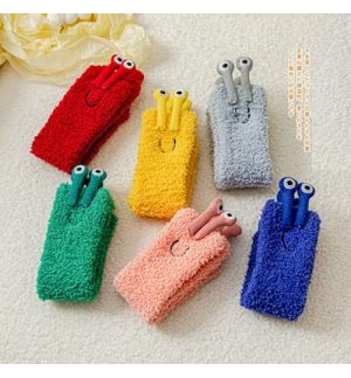 Anti-slip Kids infant Boys Girls Animal Kids Coral Fleece Warm Winter Toddler Socks Fuzzy Baby Socks