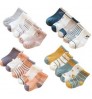 Autumn Winter Soft Cotton Kids Crew Socks Boys Girls Cute Cartoon Animal Stripe Dots Baby Socks