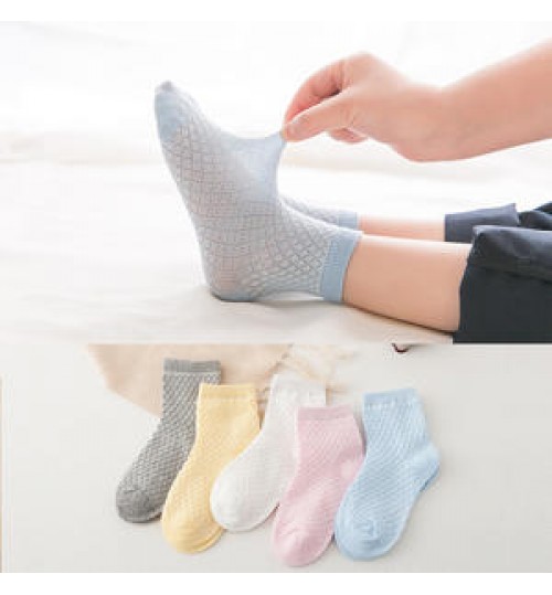 Children's Socks Summer Thin Style Mesh Kids Manufacturer Direct Selling Baby Tube Short Student