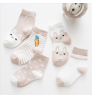 Wholesale autumn and winter kids cotton socks five pairs per pack 1-9 years