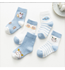 Wholesale autumn and winter kids cotton socks five pairs per pack 1-9 years