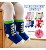 2022 Winter Super Thick Baby Socks Children Cute Cartoon 3 Pairs Cotton Socks