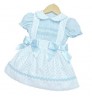 Baby Girl Blue Smocked Frilly Skirt Infant Baby Dress Kids One Piece Boutique dress