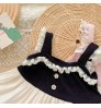 New Boutique Baby Girls Sweet Dress Ruffled Sleeveless Solid Tulle Lace Princess Tutu Dress For Baby Girls