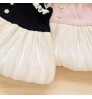 New Boutique Baby Girls Sweet Dress Ruffled Sleeveless Solid Tulle Lace Princess Tutu Dress For Baby Girls