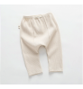RUNDUO Wholesale Baby Pants Rib Cotton Leggings Solid Color Infant Toddler Leggings Stretch Pants