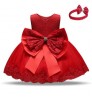 Manufacture Directly Good Price Multi Colors Little Baby Girls' Princess Dress With Hairband For Birthday Party Wedding