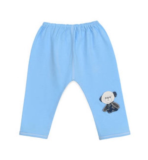 Full Length 100% Cotton Infant & Toddlers In-Stock Items Unisex Baby Pants With Handmade Logo (Random Design) (1004)