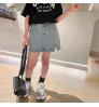 2022 children's split skirt 4 seasons can wear children's jeans skirt baby clothes