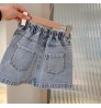 2022 children's split skirt 4 seasons can wear children's jeans skirt baby clothes