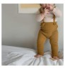 wholesale custom knit ribbed leggings suspender pants baby knit overalls