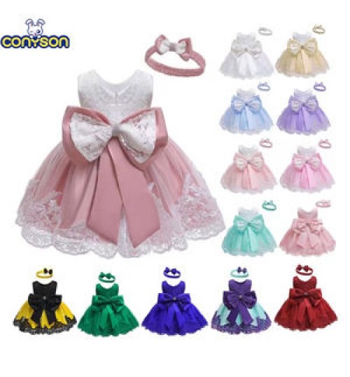 New Baby Full Moon Dress Baby Girls Dresses Net Yarn Print Baby Dress Skirt