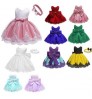 New Baby Full Moon Dress Baby Girls Dresses Net Yarn Print Baby Dress Skirt