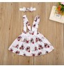 High Quality romper top strap skirt baby clothes Outfit newborn Floral baby skirts