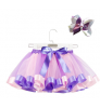 Chiffon USA Skirt Baby Girls Pettiskirt Kids Princess tutu rainbow Sequin Stars Tulle baby dress Toddler Dance Skirts