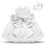 Factory directly price cute many colors little baby girl 0-6Yrs girls' floral dress with free hairband
