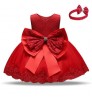 Factory directly price cute many colors little baby girl 0-6Yrs girls' floral dress with free hairband