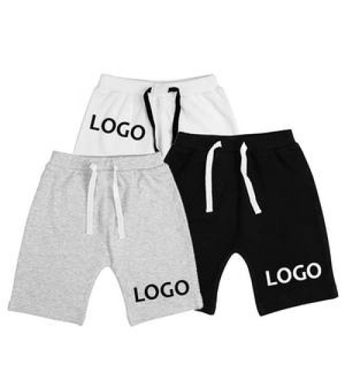 Custom Organic Cotton Toddler Baby Clothing Unisex Knit Pants Plain Solid Color Baby Pants