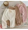 Ins 2022 autumn new baby clothes baby cotton solid color fashion trend radish pants baby pants