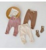Ins 2022 autumn new baby clothes baby cotton solid color fashion trend radish pants baby pants