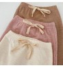 Ins 2022 autumn new baby clothes baby cotton solid color fashion trend radish pants baby pants