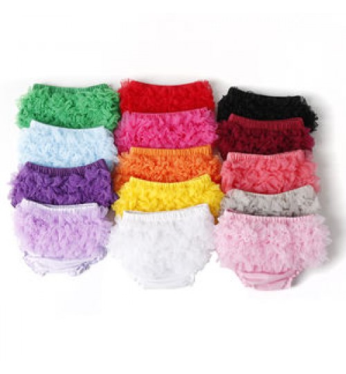 Factory Wholesales Toddler Baby Bloomer girls ruffle bum short ruffle Diaper pants