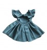 Girls' dress 2022 summer girls' baby exotic egg flower skirt backless fly sleeve sweet lovely cotton skirt