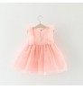 Bow And Lace Kid Casual green Pink Baby Clothing chiffon Princess Toddler Clothes Girl Infant Dresses