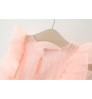Bow And Lace Kid Casual green Pink Baby Clothing chiffon Princess Toddler Clothes Girl Infant Dresses