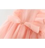 Bow And Lace Kid Casual green Pink Baby Clothing chiffon Princess Toddler Clothes Girl Infant Dresses